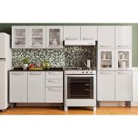 Kit de Cozinha Modulada 4 Peças Evidence  (2 Armários + 1 Balcão + 1 Paneleiro) C4P57 Branco - Bertolini - 1