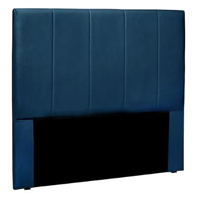 Cabeceira Decorativa Casal 1,40m Erza Veludo Azul Marinho G63 - Gran Belo