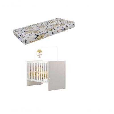 Berço Infantil Life com Mosquiteiro e Colchão Incluso Branco Tigus Móveis