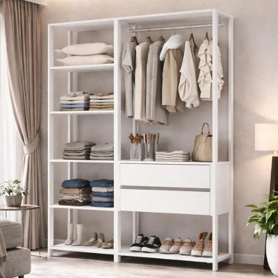 Guarda-roupa Closet Modulado Arizona 2 Gavetas 135cm Multimóveis Mp4783 Branco
