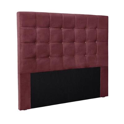 Cabeceira Decorativa Casal 1,40m Tropea Veludo Vinho G63 - Gran Belo