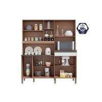 Kit de Cozinha Compacta Merlot Perfil c/ 9 Portas e 1 Gaveta Sevilha/Cinza - Ronipa - 5