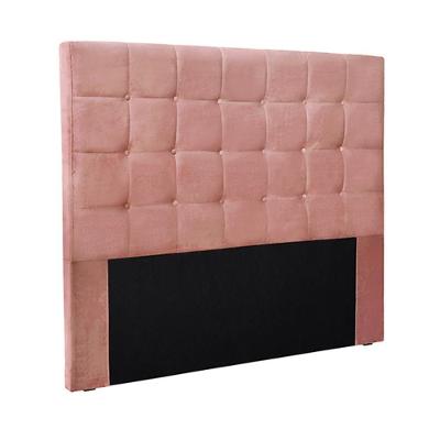 Cabeceira Decorativa Casal 1,40m Tropea Veludo Rosa G63 - Gran Belo