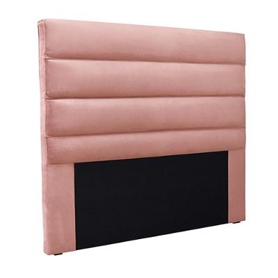 Cabeceira Decorativa 1,40m Guess Veludo Rosa G63 - Gran Belo