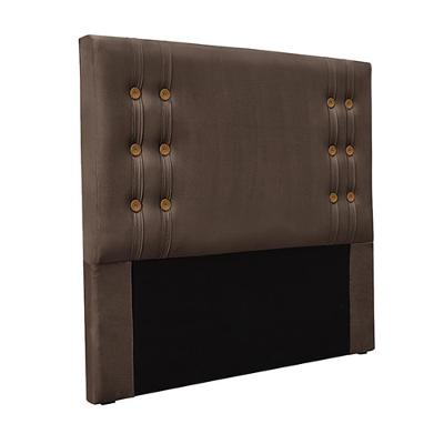 Cabeceira Decorativa King Size 1,95m Kors Veludo Marrom G63 - Gran Belo