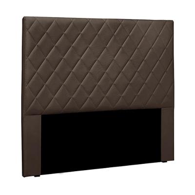 Cabeceira Decorativa King Size 1,95m Baelon Veludo Marrom G63 - Gran Belo