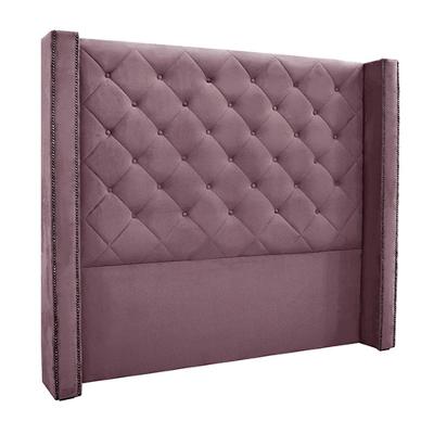 Cabeceira Decorativa Casal 1,64m Loewe Veludo Uva G63 - Gran Belo