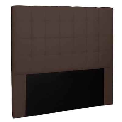 Cabeceira Decorativa Casal 1,40m Tropea Suede Café G63 - Gran Belo