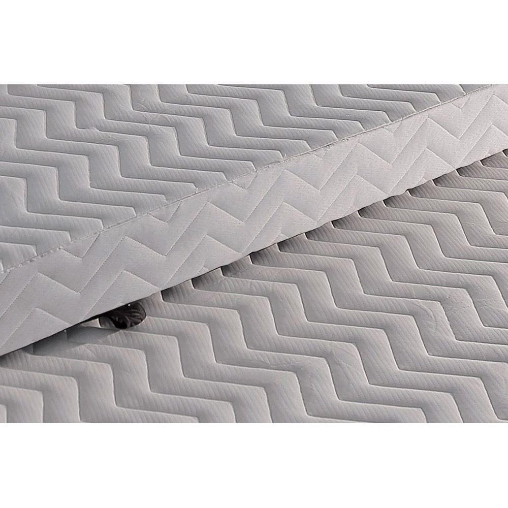 Cama Box Base c/2 Auxiliares Solteiro Universal Rústico Bordado White (88x188x32) - Paropas - 3