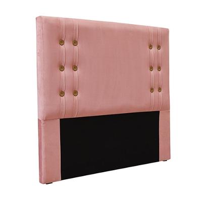 Cabeceira Decorativa King Size 1,95m Kors Veludo Rosa G63 - Gran Belo