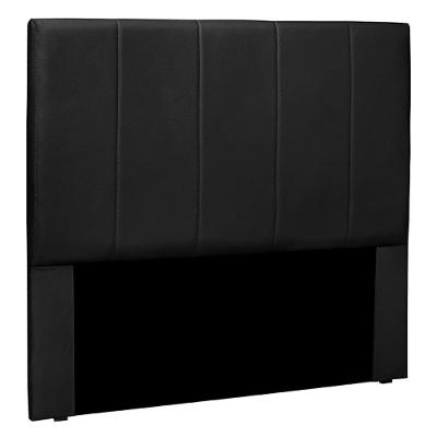 Cabeceira Decorativa Casal 1,40m Erza Veludo Preto G63 - Gran Belo