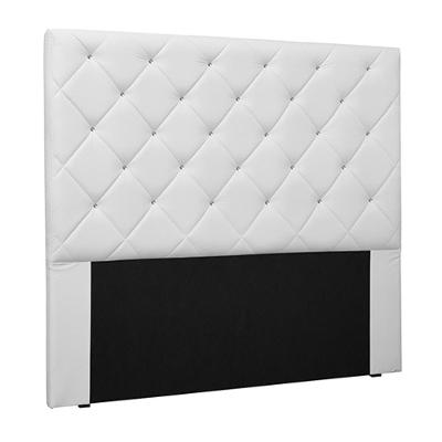 Cabeceira Decorativa Casal 1,40m Tàzio Pu Branco G63 - Gran Belo