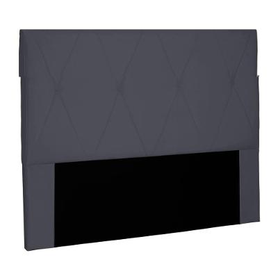 Cabeceira Decorativa 1,40m Yves Suede Cinza G63 - Gran Belo