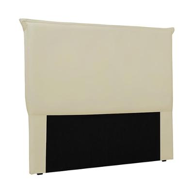 Cabeceira Decorativa Casal 1,40m Trento Veludo Bege G63 - Gran Belo
