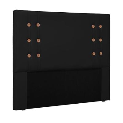 Cabeceira Decorativa 1,40m Kors Pu Preto G63 - Gran Belo