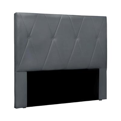Cabeceira Decorativa Casal 1,40m Yves Veludo Cinza G63 - Gran Belo