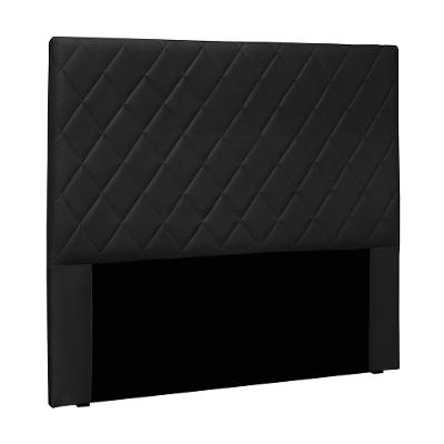 Cabeceira Decorativa King Size 1,95m Baelon Pu Preto G63 - Gran Belo