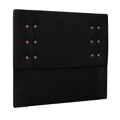 Cabeceira Decorativa Queen Size 1,60m Kors Suede Preto G63 - Gran Belo