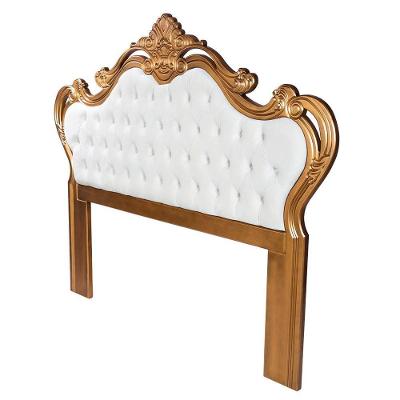 Cabeceira Decorativa Módena Solteiro Bege/dourada G71 - Gran Belo