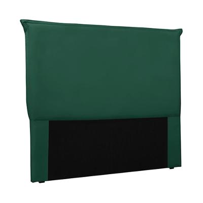 Cabeceira Decorativa Casal 1,40m Trento Veludo Verde Floresta G63 - Gran Belo