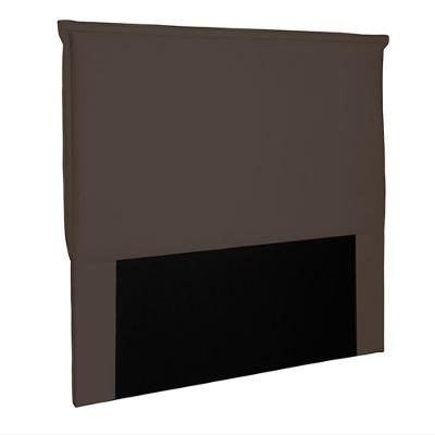 Cabeceira Decorativa Casal 1,40m Trento Suede Café G63 - Gran Belo