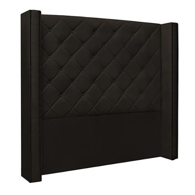 Cabeceira Decorativa Casal 1,64m Loewe Pu Marrom G63 - Gran Belo
