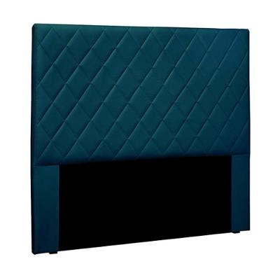 Cabeceira Decorativa 1,40m Baelon Veludo Azul Marinho G63 - Gran Belo