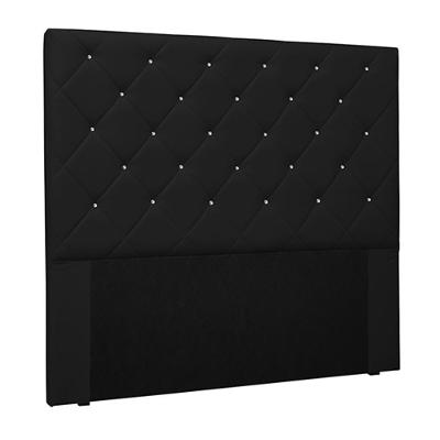 Cabeceira Decorativa Casal 1,40m Tàzio Pu Preto G63 - Gran Belo