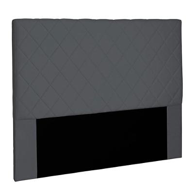Cabeceira Decorativa Queen Size 1,60m Baelon Suede Cinza G63 - Gran Belo