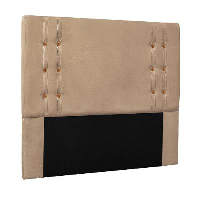 Cabeceira Decorativa 1,40m Kors Suede Bege G63 - Gran Belo