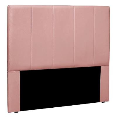Cabeceira Decorativa Casal 1,40m Erza Veludo Rosa G63 - Gran Belo