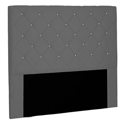 Cabeceira Decorativa Casal 1,40m Tàzio Suede Cinza G63 - Gran Belo
