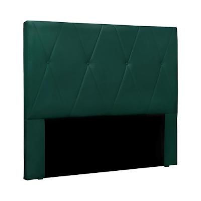 Cabeceira Decorativa Casal 1,40m Yves Veludo Verde Floresta G63 - Gran Belo