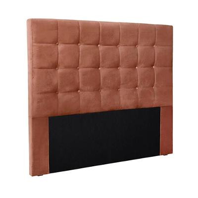 Cabeceira Decorativa Casal 1,40m Tropea Veludo Cobre G63 - Gran Belo