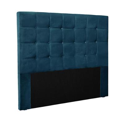 Cabeceira Decorativa Casal 1,40m Tropea Veludo Azul Marinho G63 - Gran Belo