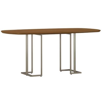 Mesa De Jantar 6 Lugares Retangular Orgânico 180cm Pés Industrial Alina N01 Cinamomo Champanhe - Lyam Decor