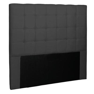 Cabeceira Decorativa Casal 1,40m Tropea Suede Preto G63 - Gran Belo