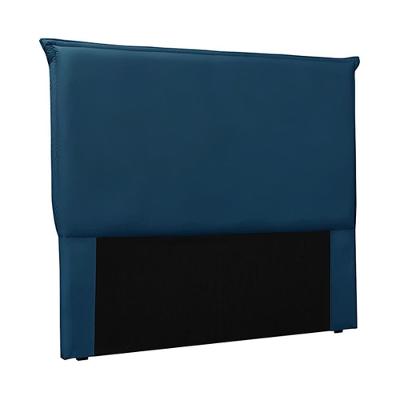 Cabeceira Decorativa Casal 1,40m Trento Veludo Azul Marinho G63 - Gran Belo
