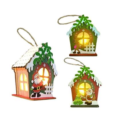 Pingente De Natal Decoração Cabana Led Amarelo Altomex