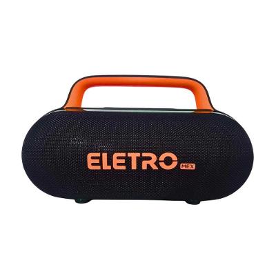 Caixa De Som Bluetooth Portátil Led Rgb 80w Eletromex