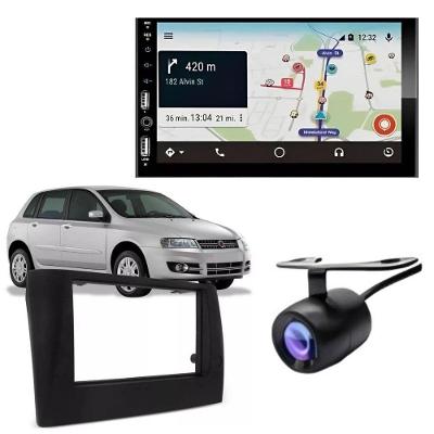 Central Multimídia MP5 DVD 2DIN Modelos 7810H 710H com Bluetooth USB Auxiliar Kit Moldura e Câmera