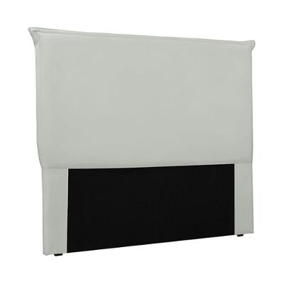 Cabeceira Decorativa Casal 1,40m Trento Veludo Prata G63 - Gran Belo