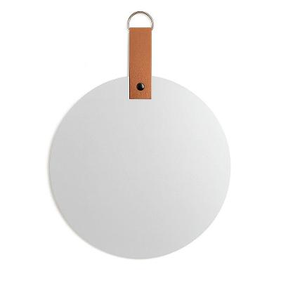 Espelho Decorativo Espelho Redondo para Pendurar Redondo 38CM sem Moldura com Alça de Couro