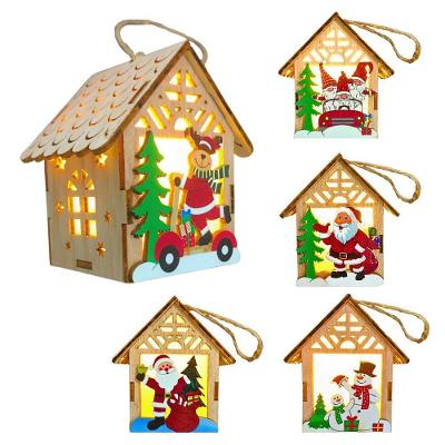 Pingente De Natal Decoração Cabana Led Amarelo Altomex