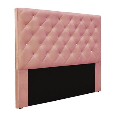 Cabeceira Decorativa King Size 1,95m Tàzio Veludo Rosa G63 - Gran Belo
