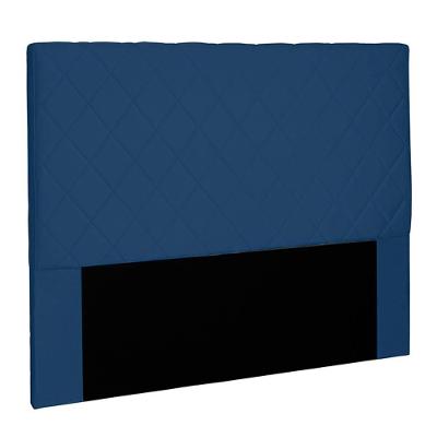 Cabeceira Decorativa Queen Size 1,60m Baelon Suede Azul Marinho G63 - Gran Belo
