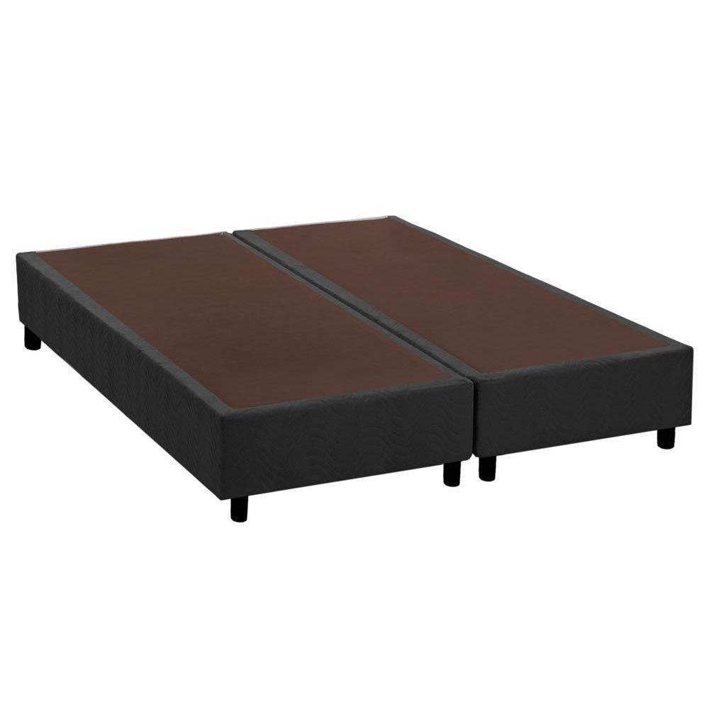 Cama Box Base King Universal Suede Gray (193x203x20) - Costa Rica - 1