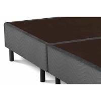 Cama Box Base King Universal Suede Gray (193x203x20) - Costa Rica - 2