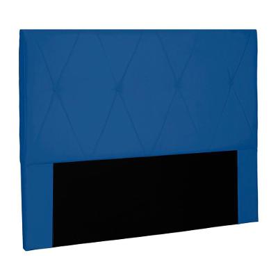 Cabeceira Casal Decorativa 1,40m Yves Suede Azul Marinho G63 - Gran Belo