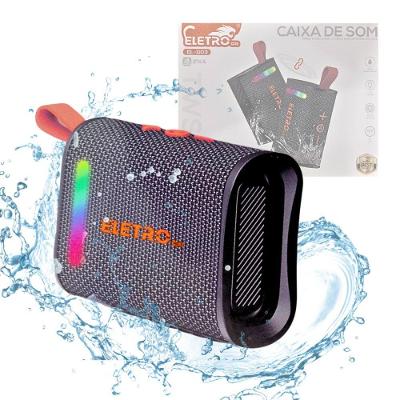 Caixa De Som Bluetooth Portátil Led 30w Prova D'agua C Alça